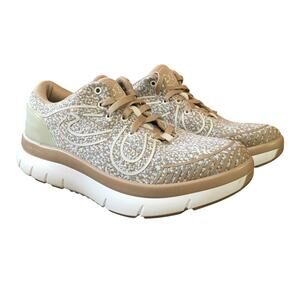 Alegria Roll On 2 Sneaker Shoe Oatly 39 9 Nursing Comfort Tan Butterfly Walking